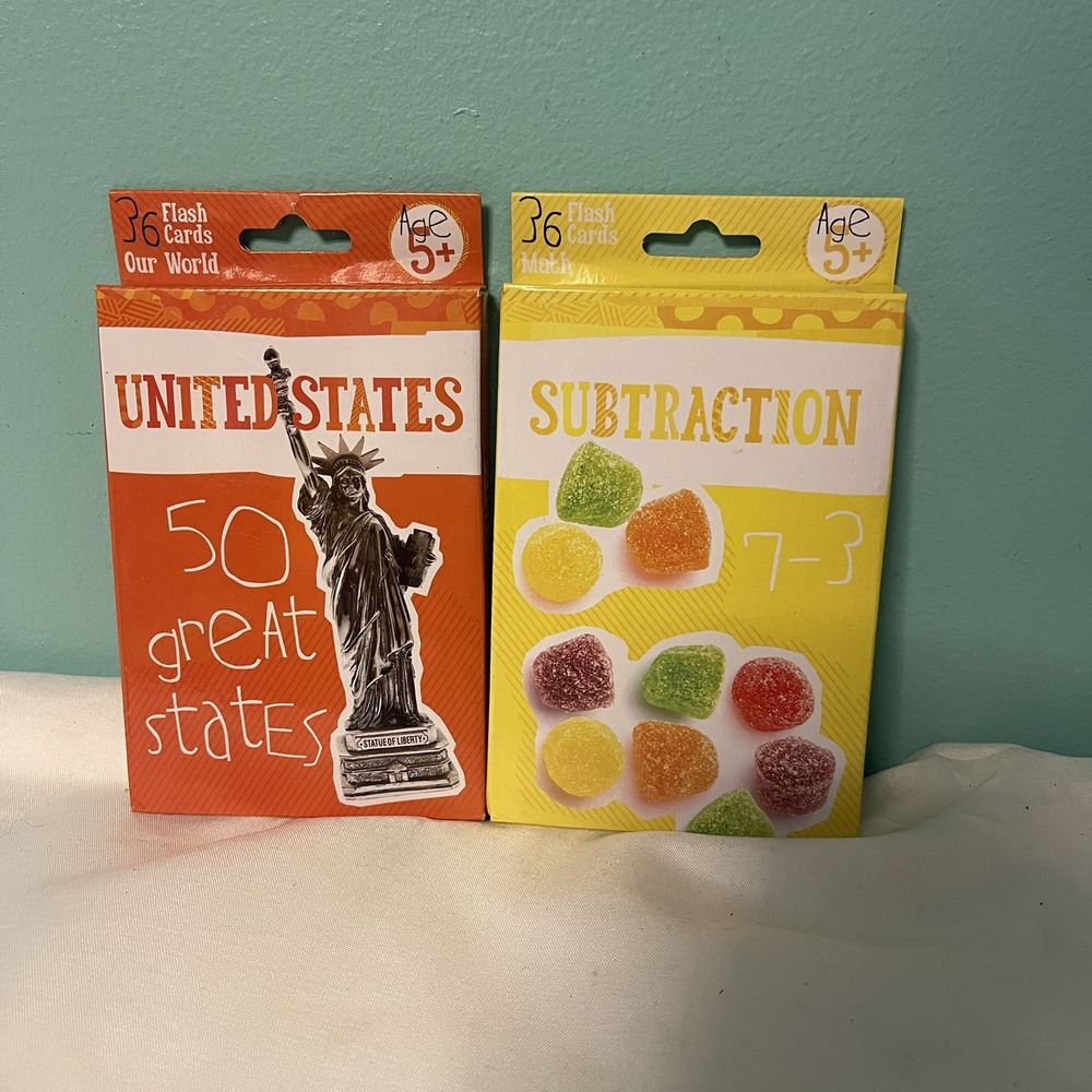 United States / Subtraction Our World Flash Cards 36 Flashcards 5+